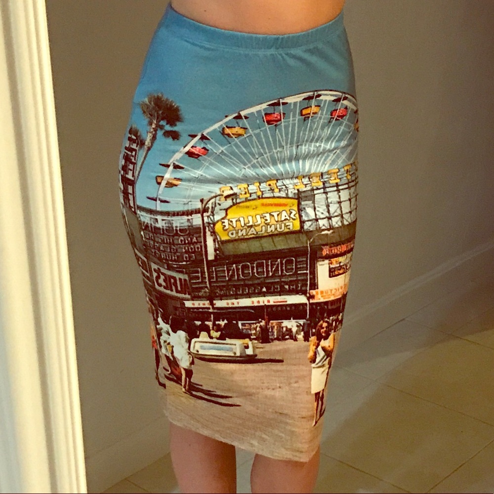 Topshop Big Wheel Tube Skirt